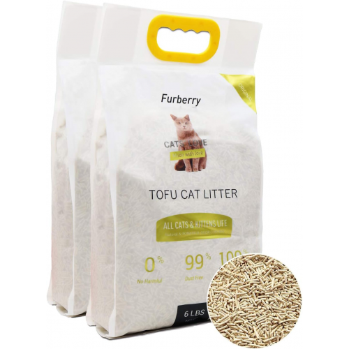 【PoPoLitter】Natural Soy Litter Tofu Cat Litter Clumping Flushable Litter Ultra Absorbent and Fast Drying Zero Dust Low Tracking, Unscented, 2 Pack 【PoPoLitter】Natural Soy Litter Tofu Cat Litter Clumping Flushable Litter Ultra Absorbent and Fast Drying Zero Dust Low Tracking, Unscented, 2 Pack